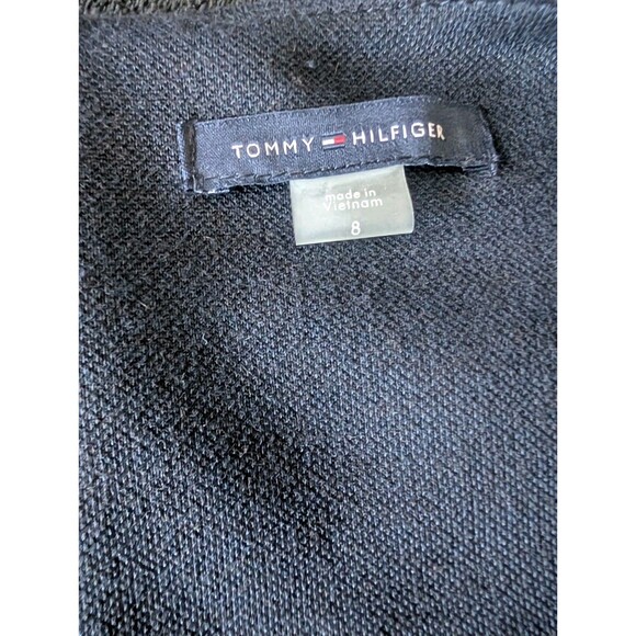 Tommy Hilfiger Preppy Old Money Contrast Trim Nautical Dress Navy White Sz 8 - Picture 12 of 16